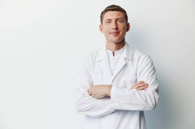 Erkek işgali, yetişkin hastane özgüveni uzman uzman uzman uzman hasta bakımı cerrahı steteskop üniformalı sağlık kliniği hemşire, neşe dostu, iç mekan personeli.