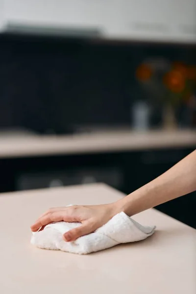 Toalhete Mão Antibacteriana Cuidados Higiene Close Para Mulher Limpeza Prevenção — Fotografia de Stock