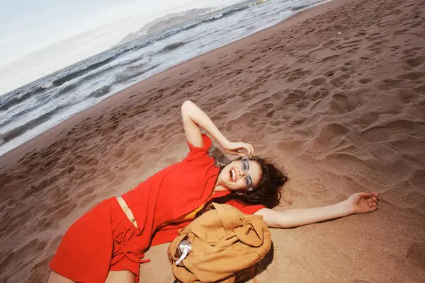 Gelukzalige Reizigers Vreugde Dronken Naturen Stranden — Stockfoto
