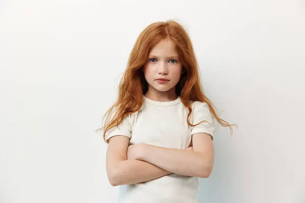 Öfkeli Kadın Ifadesi Üzgün Çocuklar Sorunlu Çocuk Güzel Küçük Yüz — Stok fotoğraf
