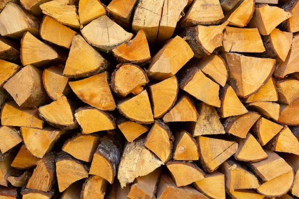 Pilhas Lenha Preparação Lenha Inverno Pilha Firewood Fundo Lenha — Fotografia de Stock