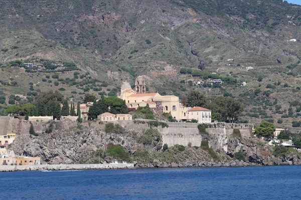 Panorama Île Vulcano Îles Éoliennes Sicile — Photo