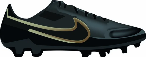 Nike Fútbol Bota Zapato Ropa — Vector de stock