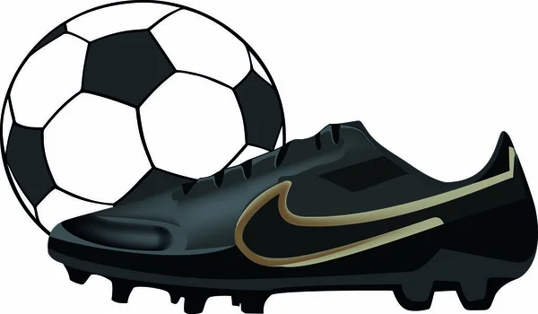 Nike Fotbalové Boty Oblečení — Stockový vektor