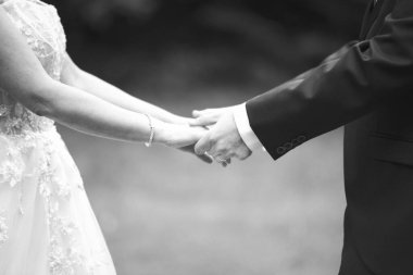 Photographs of wedding scenes and preparation for the ceremony