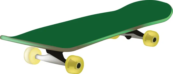 Achse Mit Rädern Buntes Skateboard — Stockvektor