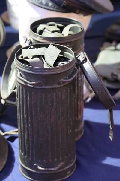 德国军用铁罐 — 图库照片