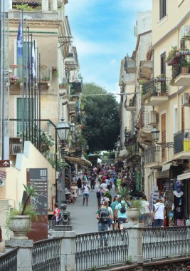 Taormina Sicilya 'nın tarihi merkezi