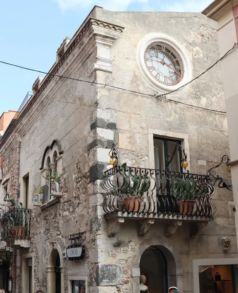 Historisches Zentrum Von Taormina Sizilien Italien — Stockfoto