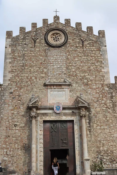 Catedral Catedral Taormina Sicily Italia — Foto de Stock