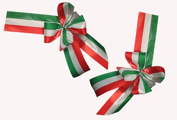 Escarapela Tricolor Italiana Para Ceremonias Aniversarios —  Fotos de Stock