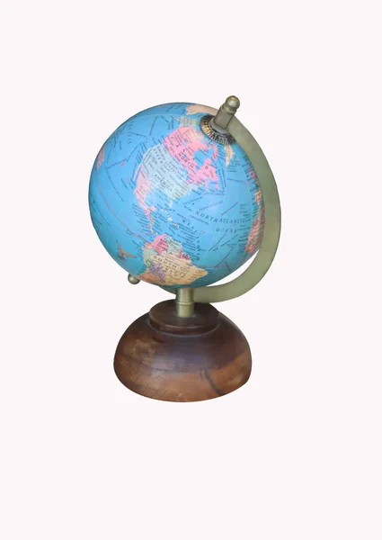 Revolving World Map Political States — Stock Photo, Image