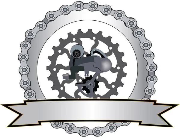 Sisak Kiegészítők Sport Kerékpár Szimbólum — Stock Vector