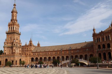 Plazia de Espaa Seville İspanya Turizm Meydanı