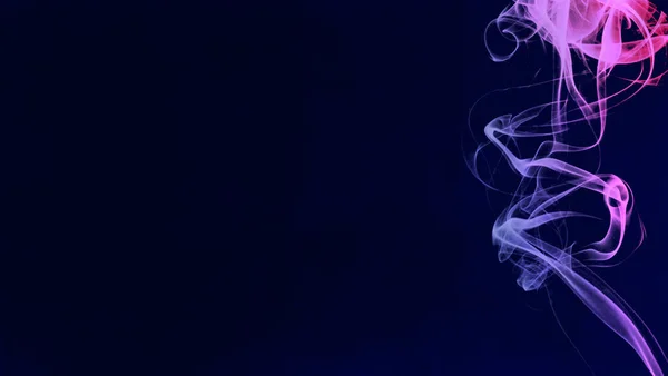 Fumaça Fundo Preto Cor Azul Rosa Abstrata — Fotografia de Stock