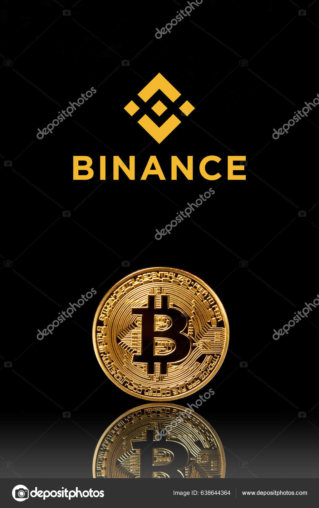 Binance Logo Bitcoin Black Background Binance One Largest Cryptocurrency  Exchange — Foto editorial de stock #638644364 ©vadimrysev