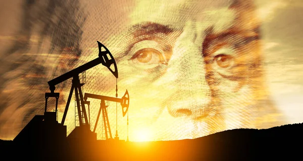 Oil Price Cap Concept Petroleum Petrodollar Crude Oil Concept Oil — Foto de Stock