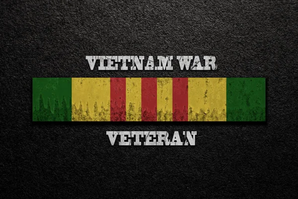 Vietnam Campaign Ribbon Text Vietnam War Veteran Vietnam Veterans Day — Stock Photo, Image