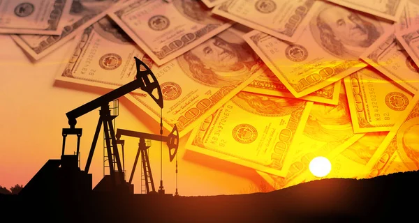 Oil Price Cap Concept Petroleum Petrodollar Crude Oil Concept Oil — Stockfoto