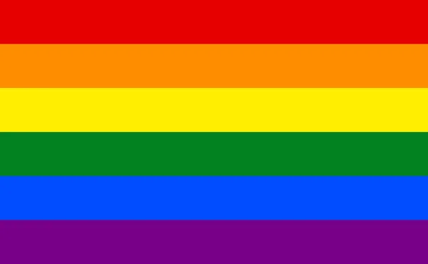 Lgbt Pride Flag Rainbow Flag Background Multicolored Peace Flag Movement — Stockvector