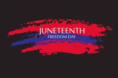 Juneteenth Color. Since 1865. Design of Banner. Black history month. EPS10 vector.