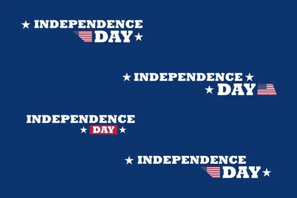 Juli United States Independence Day Feier Promotion Werbung Social Media — Stockvektor