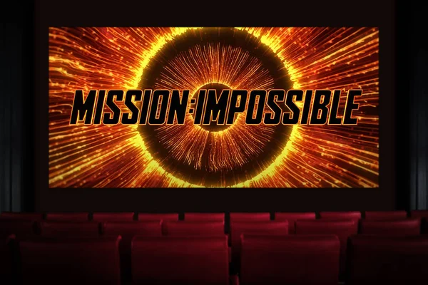 Mission Impossible Dead Reckoning Part One Movie Cinema Watching Movie — Stock Photo, Image