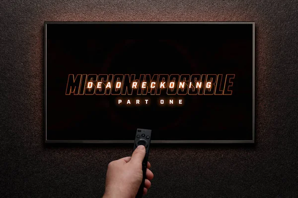 Mission Impossible Dead Reckoning Part One Trailer Film Man Zet — Stockfoto