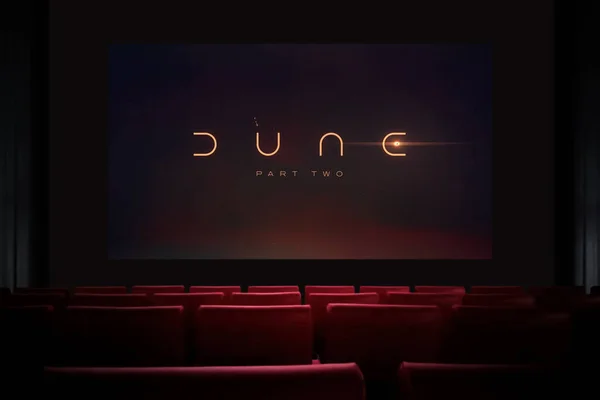 Dune Part Two Film Bioscoop Naar Een Film Kijken Bioscoop — Stockfoto