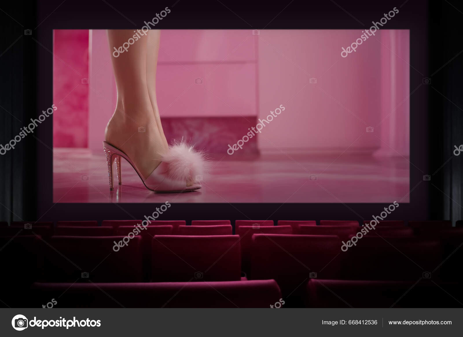 Barbie Movie Cinema Watching Movie Cinema Astana Kazakhstan July 2023