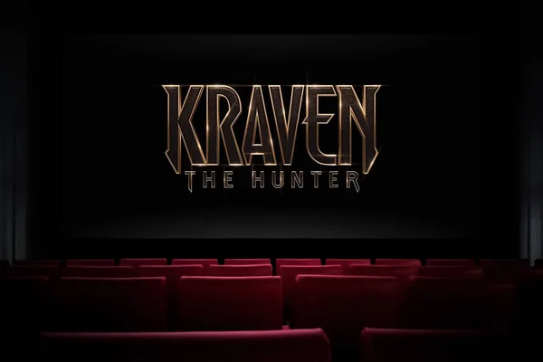 Kraven Hunter Film Kino Einen Film Kino Ansehen Astana Kasachstan — Stockfoto