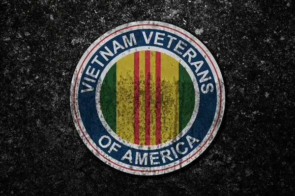 Symbol Vietnam Veterans America Stone Wall Background Vietnam Veterans Day — Stock Photo, Image