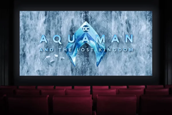 Aquaman Und Das Verlorene Königreich Kino Einen Film Kino Ansehen — Stockfoto