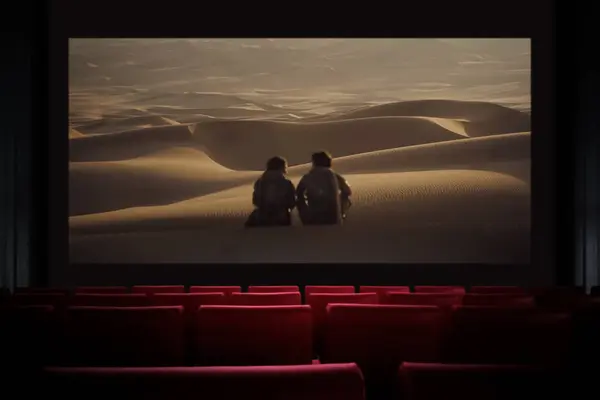 Dune Segunda Parte Película Cine Ver Una Película Cine Astana Fotos De Stock Sin Royalties Gratis