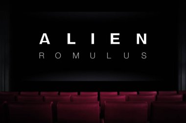 Uzaylı Romulus filmi sinemada. Sinemada film izliyordum. Astana, Kazakistan - 31 Temmuz 2024.