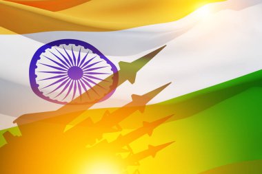 Kızılderili bayraklı füzeler. Nükleer bomba, kimyasal silahlar, füze savunması, yaylım ateşi sistemi..