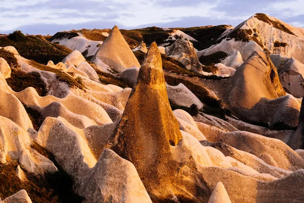 Goreme周围的玫瑰谷安纳托利亚高原卡帕多西亚 土耳其 岩石形成 — 图库照片