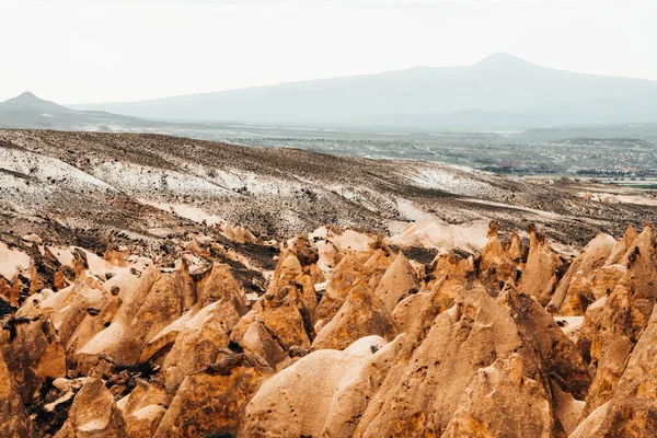 Rose Valley Alrededor Goreme Meseta Anatolia Capadocia Pavo Formaciones Rocosas — Foto de Stock