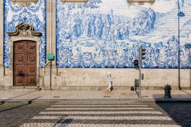 Exterior facade of Chapel Of Souls in Porto, Portugal. 