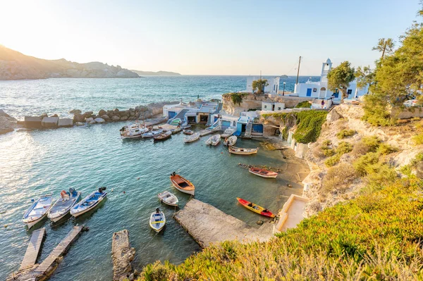 Haven Van Mandrakia Milos Cycladen Griekenland — Stockfoto