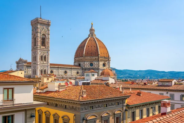 Olaszország Firenzében Cathedral Santa Maria Del Fiore Városközponttól Háztetők Jogdíjmentes Stock Képek