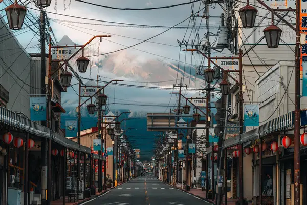 Fujiyoshida Fuji Morgonen Förenta Staterna — Stockfoto