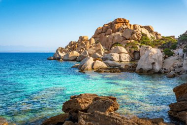İtalyan adası Sardunya Akdeniz 'de. Santa Teresa di Gallura
