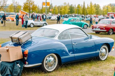moscow, russia-june 15, 2019: cars on the parking's street, city of belarus