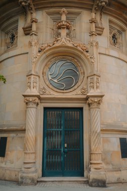 the facade of the church of the saint peter's basilica in the center of the city of the