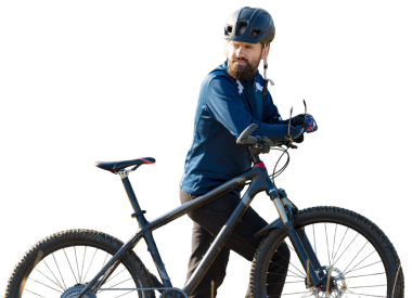 Bisikletçi şort ve jersey bir hava süspansiyon çatal ile modern karbon hardtail bisikletle