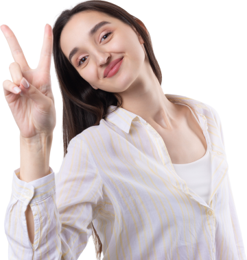 Gülümseyen kadın elini sallar gibi kaldırdı..