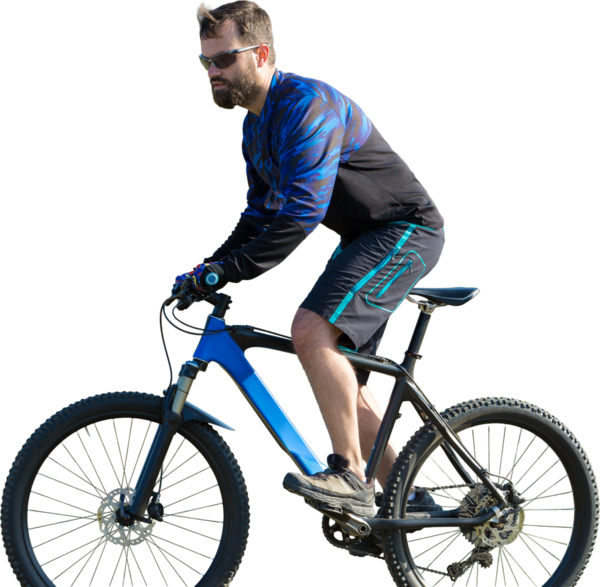 Bisikletçi şort ve jersey bir hava süspansiyon çatal ile modern karbon hardtail bisikletle