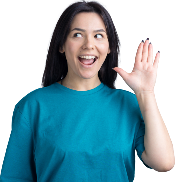 Gülümseyen kadın elini sallar gibi kaldırdı..