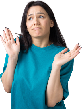 - Bilmiyorum. - Neden? Kafası karışmış esmer bir kadının stüdyo çekimi..